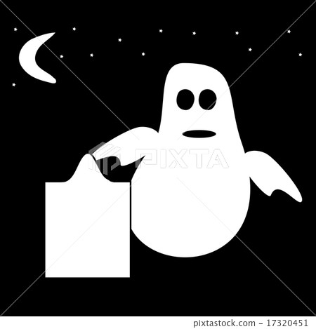 Funny Ghost Halloween night tombstone cemetery Funny Ghost Halloween night tombstone cemetery 17320451