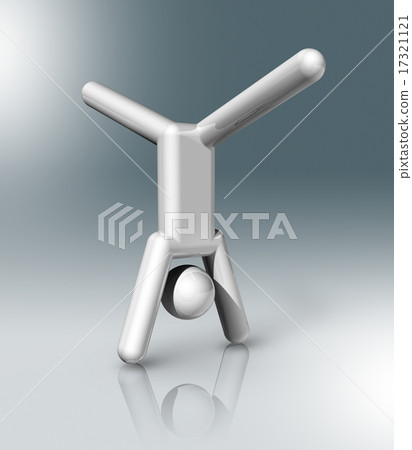 Gymnastics Artistic 3D symbol, Olympic sports Gymnastics Artistic 3D symbol, Olympic sports 17321121