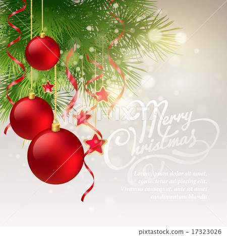 Christmas greeting card. Vector illustration 17323026