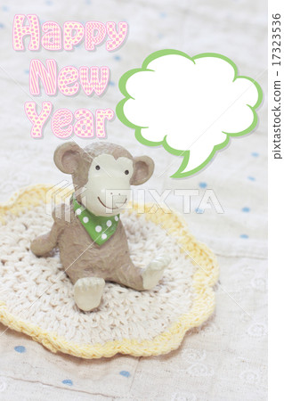 Saru's New Year's card ■ Pension year / relaxing / speech balloon Saru's New Year's card ■ Pension year / relaxing / speech balloon 17323536