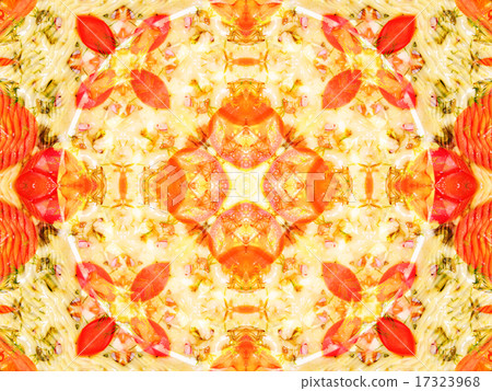 orange color drawing in kaleidoscope pattern orange color drawing in kaleidoscope pattern 17323968