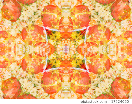 orange color drawing in kaleidoscope pattern orange color drawing in kaleidoscope pattern 17324060
