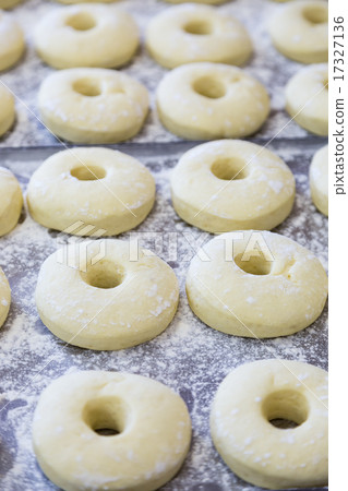 equal uncooked pastry half-finished 17327136