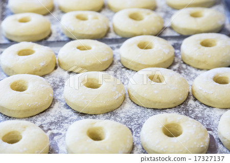 equal uncooked pastry half-finished 17327137