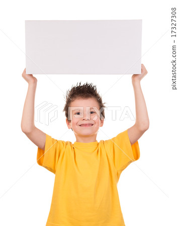 wet hair boy with emotion on white 17327308