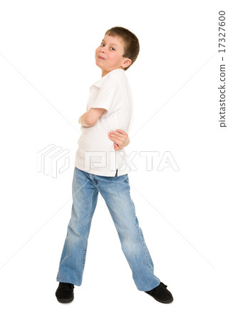 boy posing on white 17327600