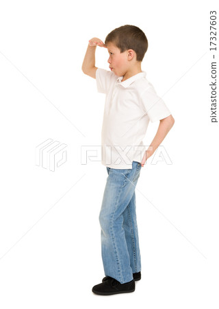 boy posing on white 17327603