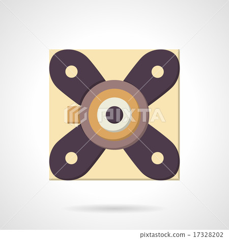 Flat color support bearing vector icon 17328202