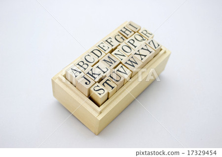 Alphabet in a wooden box Alphabet in a wooden box 17329454