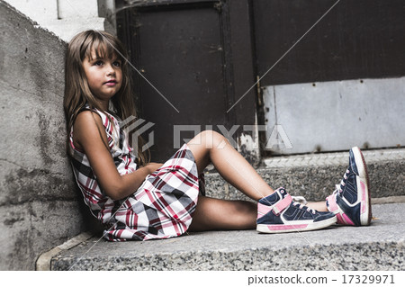 eight years old school girl eight years old school girl 17329971