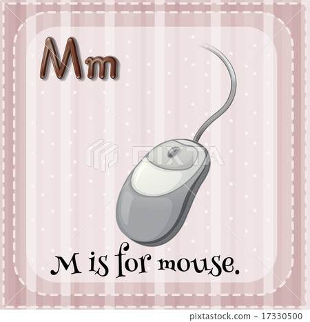 Flashcard of letter M 17330500