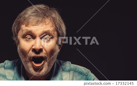 The screaming man in denim shirt The screaming man in denim shirt 17332145