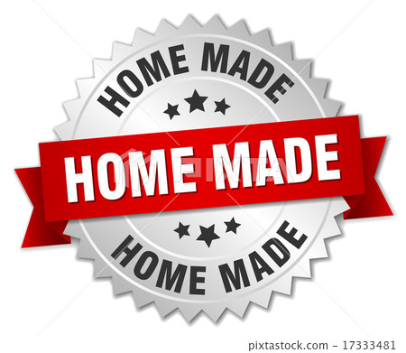 home made 3d silver badge with red ribbon home made 3d silver badge with red ribbon 17333481