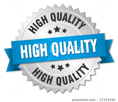 high quality 3d silver badge with blue ribbon high quality 3d silver badge with blue ribbon 17333490
