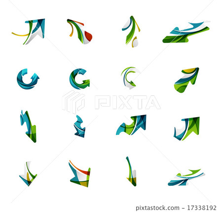 Set of arrow logo business icons - Stock Illustration [17338192] - PIXTA