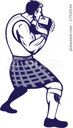 Scotsman Weight Throw Isolated Retro 17338544