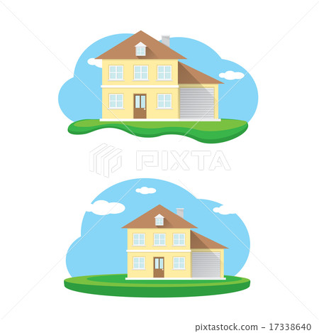 vector house illustration. home sweet home 17338640
