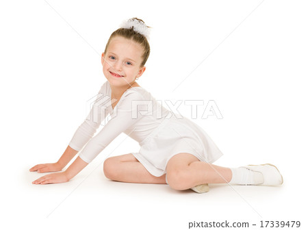 little girl in white ball gown little girl in white ball gown 17339479