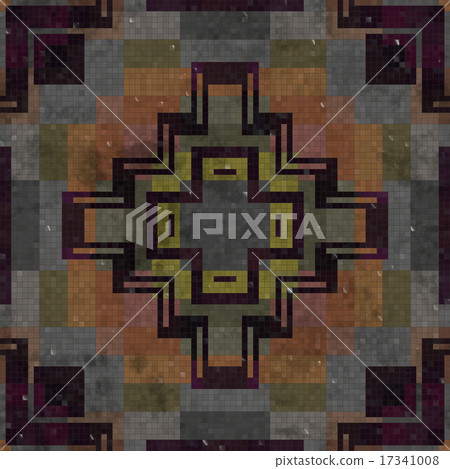 Tiles mosaic generated seamless texture Tiles mosaic generated seamless texture 17341008