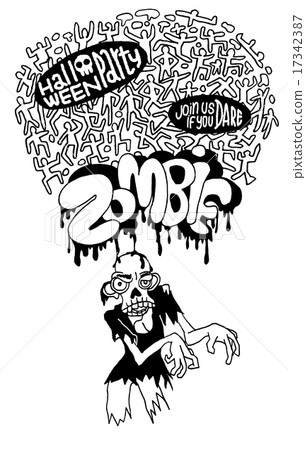 Halloween Zombie Party invitation Poste Halloween Zombie Party invitation Poste 17342387