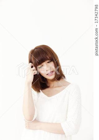 Worried · young lady Worried · young lady 17342798