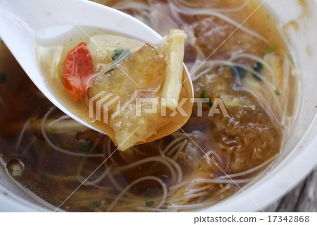 Chinese soup or fish maw soup 17342868