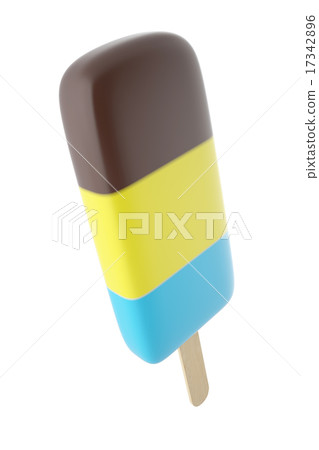illustration mix ice cream on a stick 17342896