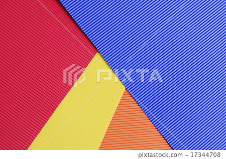 Set of a color crepe paper close up 17344708