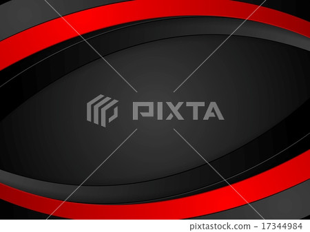 Dark wavy corporate abstract background - Stock Illustration [17344984 ...