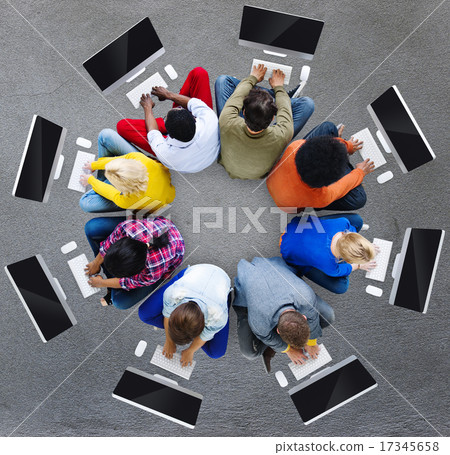 Computer Global Communications Connection Corporate Concept Computer Global Communications Connection Corporate Concept 17345658