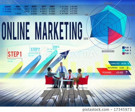 Online Marketing Global Business Strategy Concept 17345973