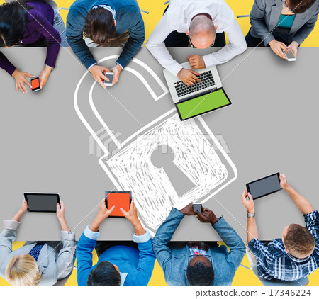 Password Privacy Log in Sucurity Lock Guard Concept 17346224