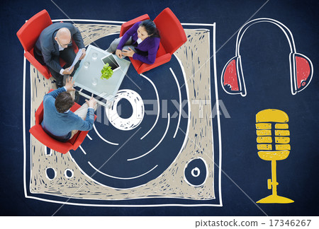 Music Multi Media Turntable Entertainment Concept 17346267