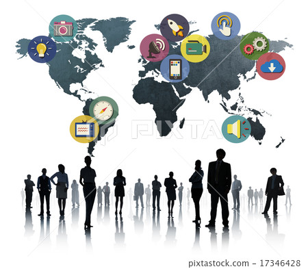 Global Media Social Media International Connection Concept 17346428