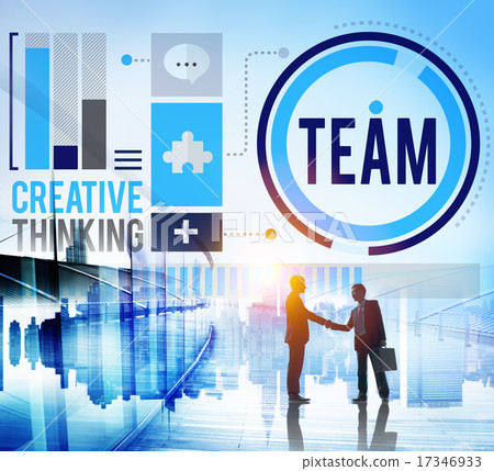 Team Corporate Teamwork Collaboration Assistance Concept 17346933