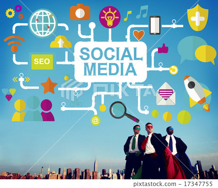 Social Media Social Networking Technology Connection Concept Social Media Social Networking Technology Connection Concept 17347755