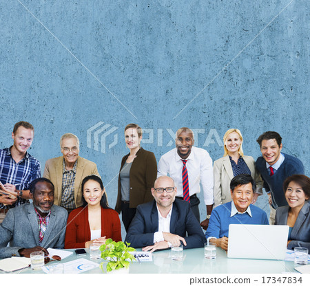 Stock Photo: Adult Group of People Occupation Smiling Concept