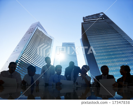 Business People Meeting Conference Seminar Sharing Strategy Conc 17347838