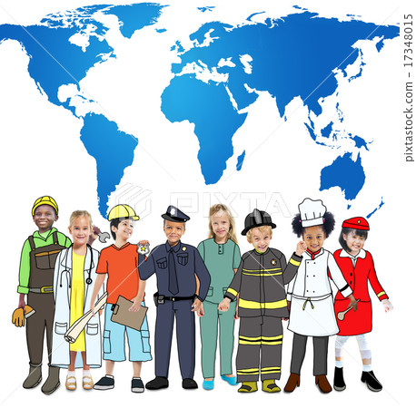 Global Globalization World Map Environmental Concservation Conce 17348015