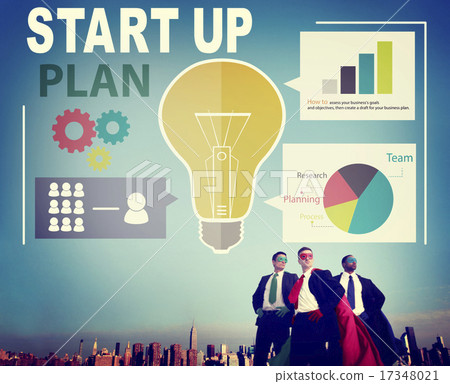 Startup Goals Growth Success Plan Business Concept 17348021