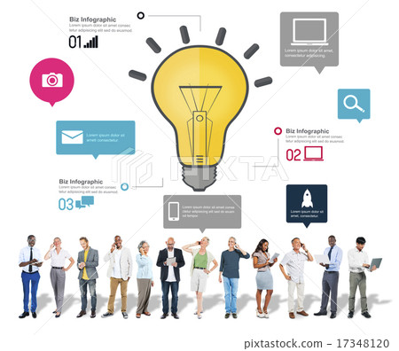 Ideas Inspiration Creativity Biz Infographic Innovation Concept 17348120