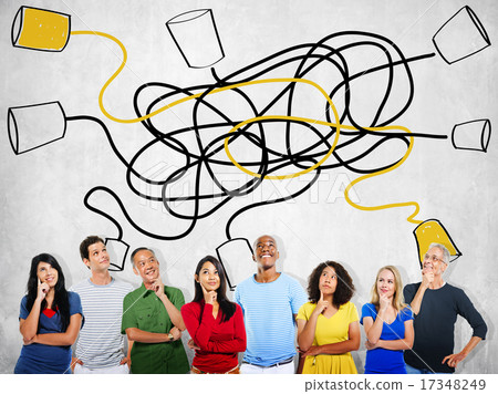 Communicate Communication Telecommunication Connection Calling C 17348249