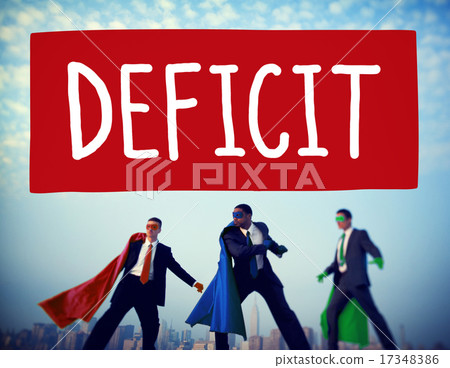 Deficit Risk Loss Deduct Recession Concept Deficit Risk Loss Deduct Recession Concept 17348386