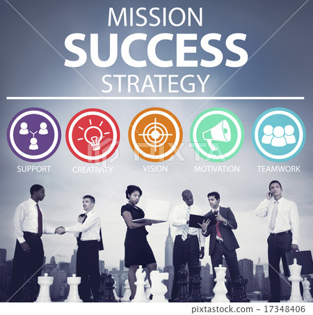 Stock Photo: Mission Success Strategy Achievement Strategy Concept