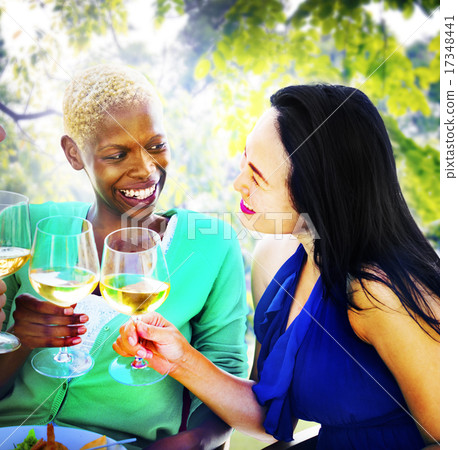 Girls Celebration Hanging Out Talking Chilling Concept 17348441