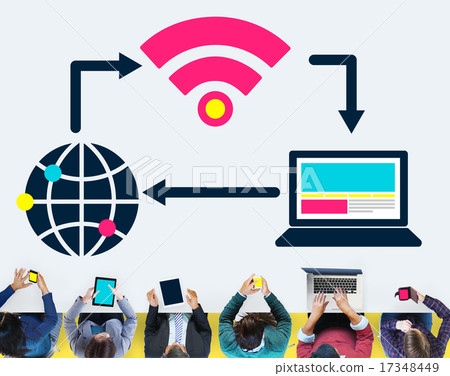 Social Network Technology Internet Connection Concept Social Network Technology Internet Connection Concept 17348449