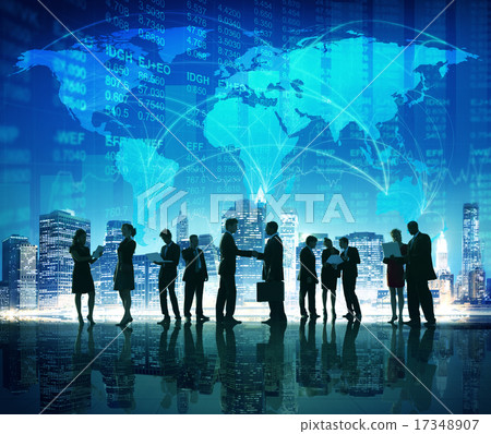 Business People Hand Shake Stock Exchange City Concept Business People Hand Shake Stock Exchange City Concept 17348907