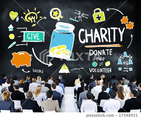 Business People Seminar Give Help Donate Charity Concept Business People Seminar Give Help Donate Charity Concept 17348931