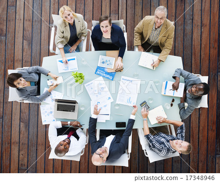 Business Team Discussion Meeting Analysing Concept 17348946