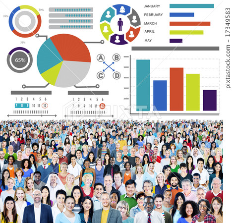 Bar Graph Chart Data Information Inforgraphic Report Concept 17349583